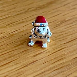 2018 Authentic Pandora Christmas Happy Puppy Charm
